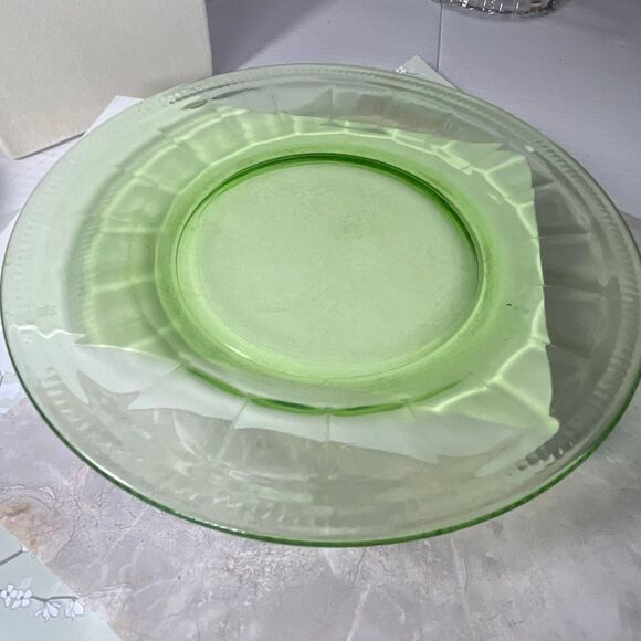 Antique Colonial Fluted Rope pattern depression glass by Federal Glass Co.Vaseli - Picture 1 of 6